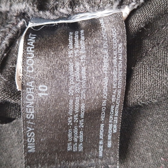 Nine West Charcoal Denim Jeans Size 10 - Picture 8 of 10